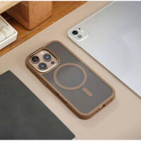 Ốp lưng nhám MoMax viền màu hỗ trợ sạc iPhone 16 Pro Max/ 16 Pro/ 16 Plus/ 15 chống sốc, chống vân tay siêu đẹp