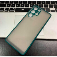 Ốp lưng nhám viền Shield Matte Color bảo vệ camera cho Samsung Galaxy S21 Ultra - Hàng Nhập Khẩu - Xanh Rêu