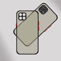 Ốp lưng nhám viền Shield Matte Color bảo vệ camera cho Samsung Galaxy A22 5G - Hàng Nhập Khẩu - Màu đen