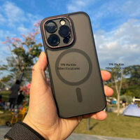 Ốp lưng nhám X&M PREMIUM bảo vệ Cụm Camera Hỗ trợ Sạc cho iPhone 15 Pro max 14 Pro max 13 12