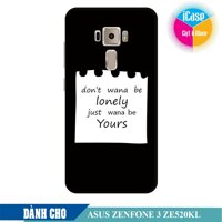 Ốp lưng Nhựa cứng nhám dành cho Asus Zenfone 3 ZE520KL in hình Draft [bonus]