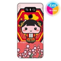 Ốp lưng nhựa cứng nhám iCase color dành cho  LG G6 (Couple Mẫu 32)