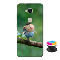 Ốp lưng nhựa dẻo dành cho Huawei GR5 in hình Heo Con Đi Học - Tặng Popsocket in logo iCase - Hàng Chính Hãng