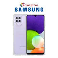 Ốp lưng nhựa dẻo Samsung Soft Clear Cover Samsung Galaxy A22 EF-QA225 - Hàng chính hãng - Trắng trong