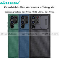 ỐP lưng Nillkin CamShield Pro Case For Samsung  S24 Ultra ,S23 Ultra ,S22 Ultra ,S21Ultra, nắp trượt bảo vệ camera