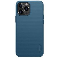 Ốp lưng Nillkin Super Frosted Shield Pro cho iPhone 13 Pro Max  13 Pro  13  mỏng chống dấu vân tay và sốc - Hàng Chính Hãng - blue - iPhone 13 Pro Max