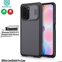 Ốp lưng Nillkin trượt bảo vệ camera cho Xiaomi Redmi K40/ k40 Pro/ Poco F3 Chính hãng Camshield