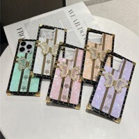 Ốp lưng Oppo A3 Pro A3X A60 A18 A38 A79 A98 A58 A78 A57 A17 A95 A74 A55 A15 A31 F9 A5s A3s Ốp điện thoại chống sốc hình bướm hình vuông thời trang sang trọng