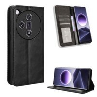 Ốp lưng Oppo Find X7 Pro 5G Vintage Flip Cover Find X7 Ultra 5G Từ Ví Bao Da PU Hộp Đựng Thẻ
