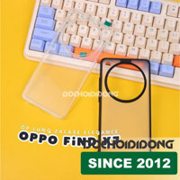 Ốp lưng Oppo Find X7 - X7 Ultra Zacase Elegance trong suốt trong nhám viền đen chống sốc