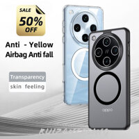 Ốp lưng Oppo Find X8 Pro 5G 4G Find X8 FindX8Pro FindX8 2024 Ốp điện thoại từ tính trong suốt mờ PC cứng chống sốc Ốp lưng bán trong suốt cho Find X8 Pro