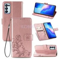Ốp lưng OPPO Reno 5 Flip PU Ví da OPPO Reno 5 4 Pro Reno4Pro Reno4 Reno5Pro Reno5 Vỏ điện thoại có đế chống sốc