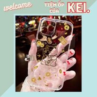 Ốp lưng pha lê mèo thần tài siêu xinh cho nhiều dòng máy iphone, samsung, oppo, realme, xiaomi, vivo