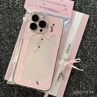 Ốp lưng Pink Piggy tương thích với iPhone 15 Pro Max, iPhone 6 7 8 Plus trong suốt 11121314 Pro Mềm