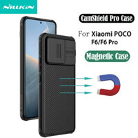 Ốp lưng POCO F6 NILLKIN CamShield Pro Slide Bảo vệ ống kính máy ảnh Vỏ từ tính cho Xiaomi POCO F6 Pro