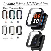Ốp lưng Realme watch 2 3 Pro PC Full Cover + Vỏ cứng phim cường lực cho Realme watch 2Pro 3Pro Vỏ đồng hồ thông minh Realme a