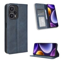 Ốp lưng Redmi Note 12 Turbo 5G Vintage Flip Cover Vỏ ví từ tính Vỏ da PU Hộp đựng thẻ