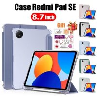 Ốp lưng Redmi Pad SE 8.7 inch có giá đỡ bút Vỏ lật trong suốt cho Redmi Pad SE 4G 2024