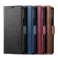 Ốp Lưng RFID Từ Tính Cao Cấp Cho Samsung Galaxy Z Fold 6 5 4 3 Da PU Flip Slim Wallet Cover