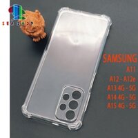 Ốp lưng Samsung A10s, A11, A12, A13 4G, A14, A15 5G Nhựa dẻo chống sốc - Kính cường lực Full màn 21D