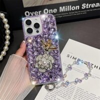 Ốp lưng Samsung Galaxy A22 A32 A51 A71 A72 A13 A14 4G S23 Ultra S23 + S23FE 5G Note 20 Ultra Bling Kim Cương Giả Pha Lê Dây Đeo Điện Thoại