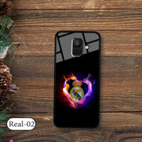 Ốp lưng Samsung Galaxy A5 2018 – lưng kính 3D in logo đội bóng