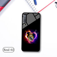 Ốp lưng Samsung Galaxy A7 2018 – lưng kính 3D in logo đội bóng