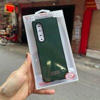 Ốp lưng Samsung Galaxy Fold 3 hiệu SULADA dạng da mềm - hàng nhập khẩu - Xanh lá