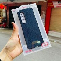 Ốp lưng Samsung Galaxy Fold 3 hiệu SULADA dạng da mềm - hàng nhập khẩu - Xanh đen