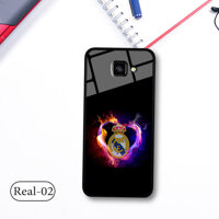 Ốp lưng Samsung Galaxy J4 Plus 2018 – lưng kính 3D in logo đội bóng