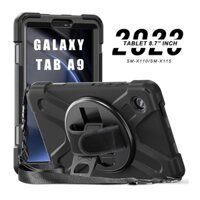 Ốp Lưng Samsung Galaxy Tab A9 chống sốc xoay 360 cầm tay kèm chân dựng