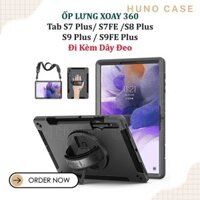 Ốp Lưng Samsung Galaxy Tab S7 Plus/ S7FE /S8 Plus /S9 Plus /S9FE Plus có mâm xoay 360 cầm tay kèm chân dựng tncc