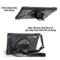 Ốp Lưng Samsung Galaxy Tab S7/S8/S9/S9FE có mâm xoay 360 cầm tay kèm chân dựng sữa store