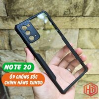 Ốp lưng Samsung Note 20 5G trong suốt chống sốc chính hãng XUNDD