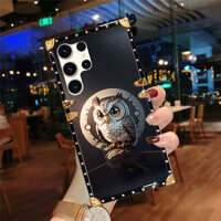 Ốp lưng Samsung S25 Ultra S24 S23 S22 S21 S20 S10 S9 S8 Plus Note20 Note10 + Ốp điện thoại chống sốc họa tiết cú dễ thương hoạt hình