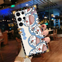 Ốp lưng Samsung S25 Ultra S24 S23 S22 S21 S20 S10 S9 S8 Plus Note20 Note10 + Phim hoạt hình dễ thương Anime Happy Doremon Vỏ điện thoại chống sốc