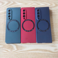 Ốp lưng Samsung Z Fold 3 cứng màu hít sạc