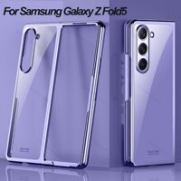 Ốp lưng samung z fold5 ốp lưng pc cứng mạ điện trong suốt cho samsung galaxy z fold5 gấp 5 zfold5 zfold 5 5g điện thoại funda