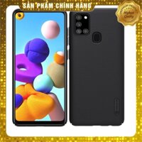 Ốp Lưng sần siêu Chống Sốc Chính Hãng Nillkin Cho Samsung Galaxy A21s (Kèm giá đỡ hoặc miếng dán từ tính)