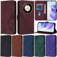 Ốp Lưng Sang Trọng Cho Huawei Honor X9B X8B X7B X6B X6A X5B X7c Mate 70 Pro nova 12s 4G Honor 200 Lite Magic6 Pro 5G nova 12i 4G Pura 70 Retro Ví Da PU Mềm Flip Cover