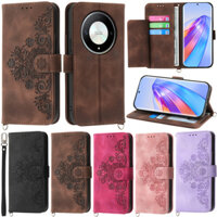 Ốp Lưng Sang Trọng Cho Huawei Pura 70 Pro Honor X9b X8b X9a X8a Honor 200 Pro 100 Pro 90 Lite 90 Pro Nova 12 Lite 5G Magic 6 Lite 5G Nova 12s Ví Hoa Bao Da Mềm Flip Cover