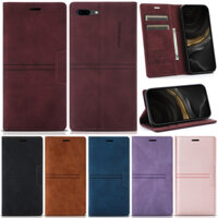 Ốp Lưng Sang Trọng Cho iPhone 11 Pro Max X XS XR XS Max X XS 7 Plus 8 Plus 13 Mini 12 Mini SE 2022 SE3 SE2 Slim Matte Book Folio Ví Da Từ Flip Bảo Vệ Đứng Bao Da
