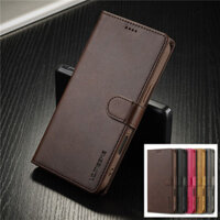 Ốp Lưng Sang Trọng Cho IPhone 16 15 14 Plus 13 12 11 Pro Max Màu Nâu Lật Đứng Ví Da Bao Da