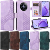 Ốp Lưng Sang Trọng Cho Oppo Reno 13F 5G 12F 11F Realme 14 Pro Plus C67 C63 C61 Realme 13 Pro Realme 14X 12X 11X Realme GT Neo 6 SE Retro Ví Da Flip Stand Bao Da