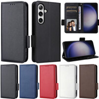 Ốp Lưng Sang Trọng Cho Samsung Galaxy A55 A35 5G M15 M55 A25 5G A15 A14 A34 A54 A13 5G A05s A05 M14 M54 F14 F54 5G Litchi Book Wallet Khe Cắm Thẻ Mềm Da Pu Lật Bảo Vệ Bao Da