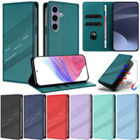 Ốp Lưng Sang Trọng Cho Samsung Galaxy A54 5G A34 A53 A33 A73 A23 M23 A22 5G A52 A72 A52s 5G A32 4G A22 4G Matte Book Wallet Khe Cắm Thẻ Da Lật Từ Tính Bảo Vệ Da Đứng
