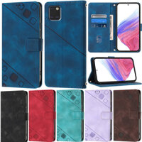 Ốp Lưng Sang Trọng Cho Samsung Galaxy S23 FE S20 Ultra Note 20 Ultra Note 10 Lite S10 Plus S9 Plus S7 Edge S8 Plus S20 + S10 Lite Matte Wallet Card Leather Flip Protect Stand Cover Case