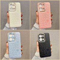 Ốp lưng sang trọng OPPO Reno13 Pro Leather Protecte Camera Vỏ điện thoại hoa