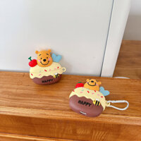 Ốp lưng silicon 3D hoạt hình Winnie the Pooh CHO AIRPODS 4 PRO2 1 / 2 / 3 Vỏ bảo vệ Vỏ mềm Vỏ tai nghe