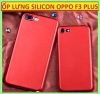 Ốp lưng silicon dẻo đỏ OPPO F3 Plus giả iPhone 7 Plus Red